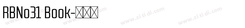 RBNo31 Book字体转换